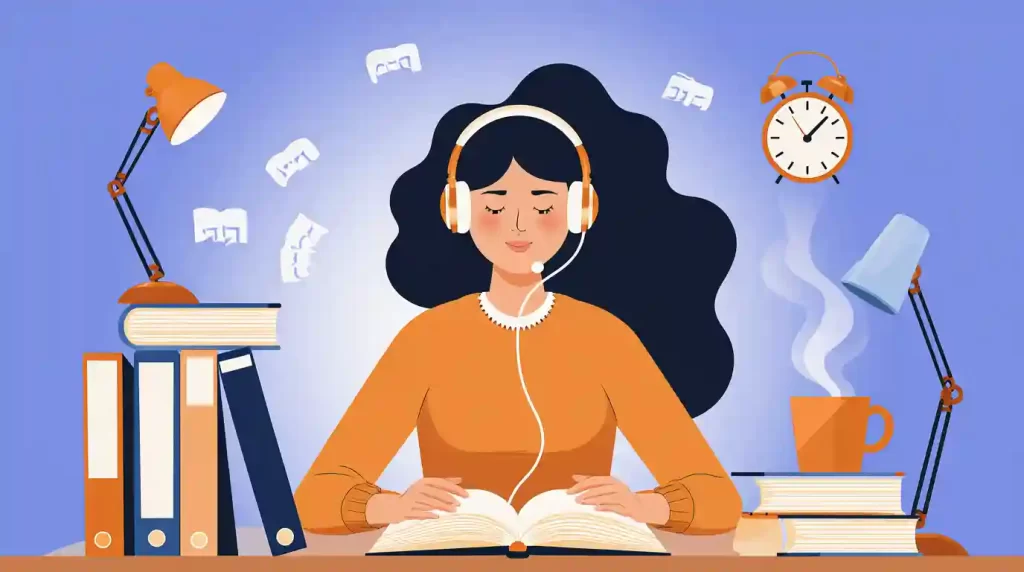 amélioration de sa concentration en écoutant un livre audio